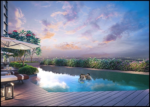 Kalpataru Estella landscaped garden artistic impression